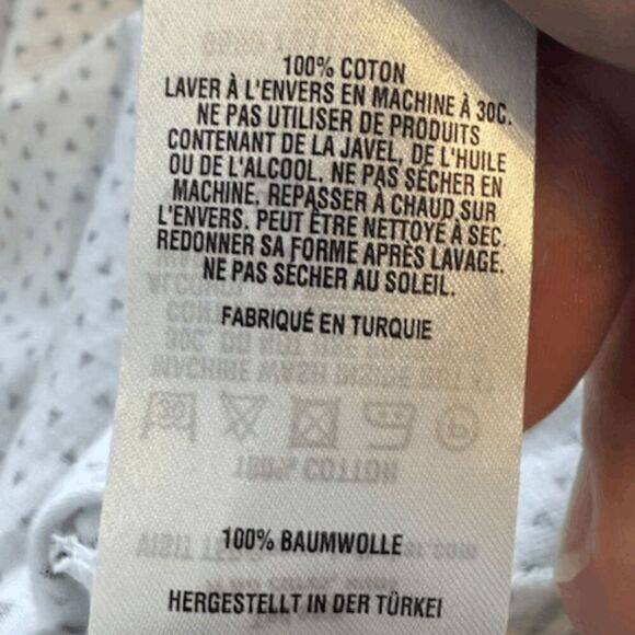 Ted Baker Men's In Ted We Trust Geometric Short Sleeve Polo Shirt White Size 7 - Picture 6 of 8